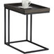 Arden 23.5 X 23.5 inch Black / Charcoal Grey Side Table, C-Shaped
